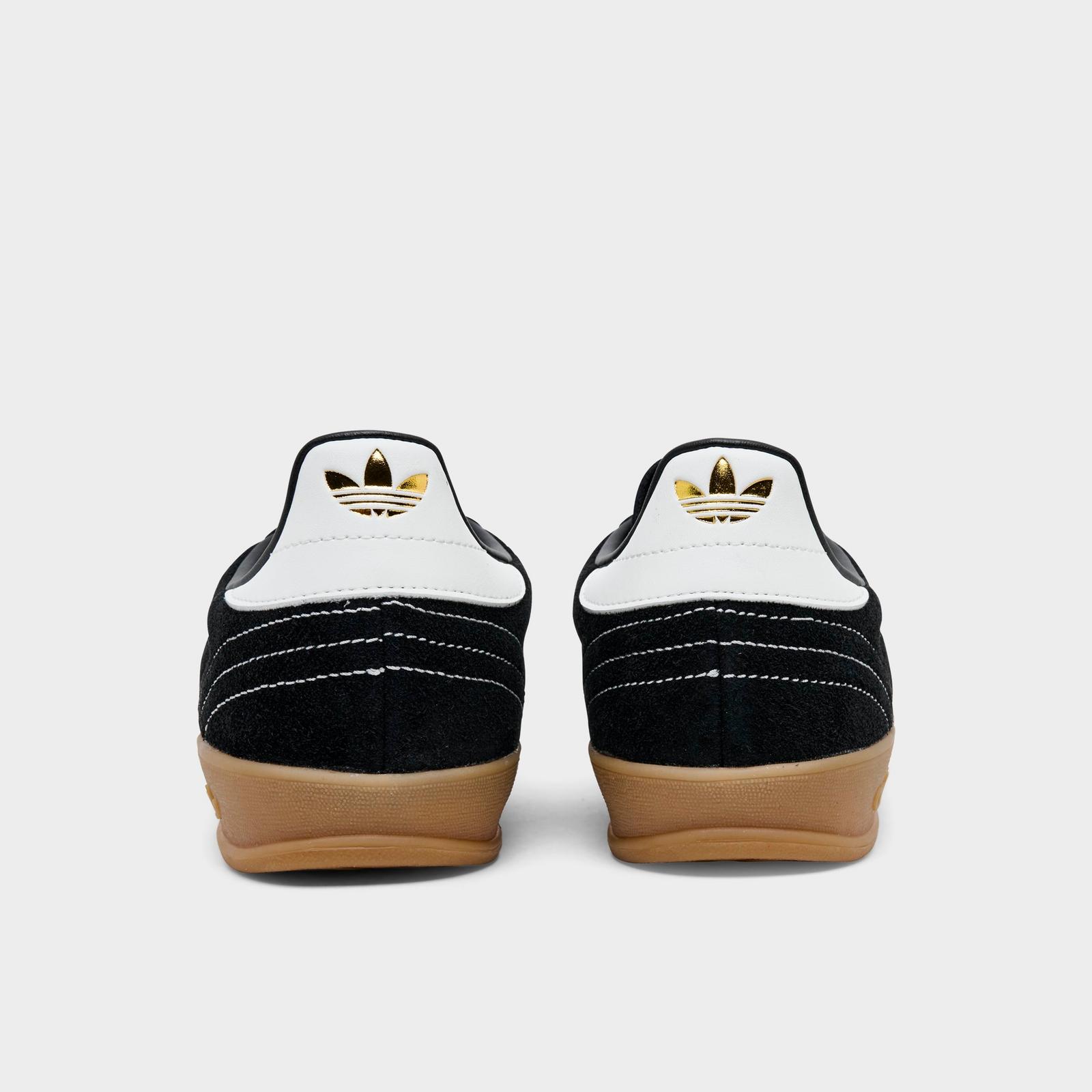 Men's adidas Originals Gazelle Indoor Casual Shoes - Core Black/Better Scarlet/Gum - view 4