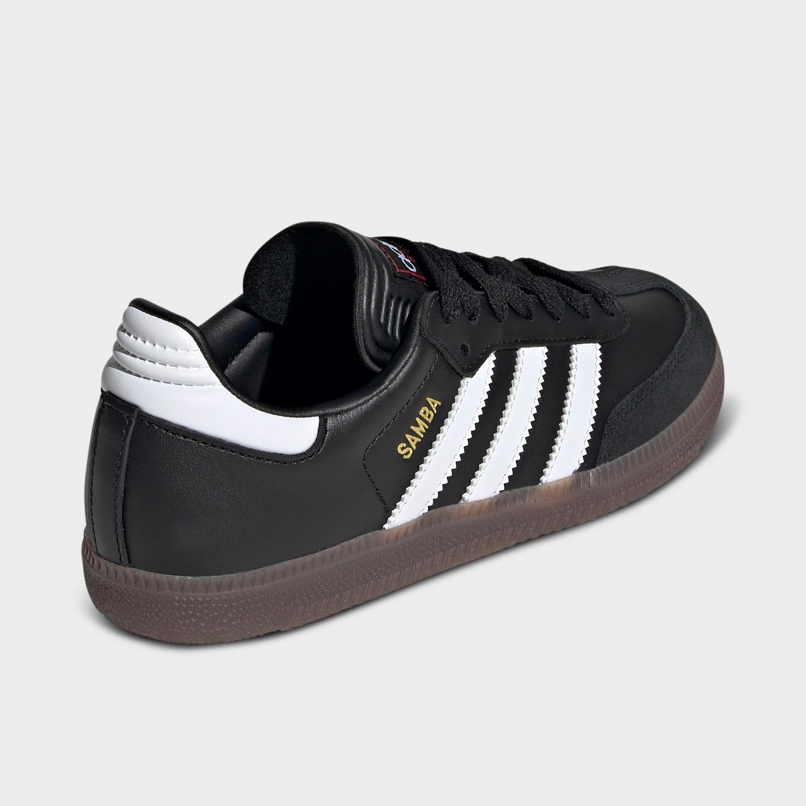 Little Kids' and Big Kids' adidas Originals Samba Indoor Soccer Shoes - Black/White/Gum - view 4