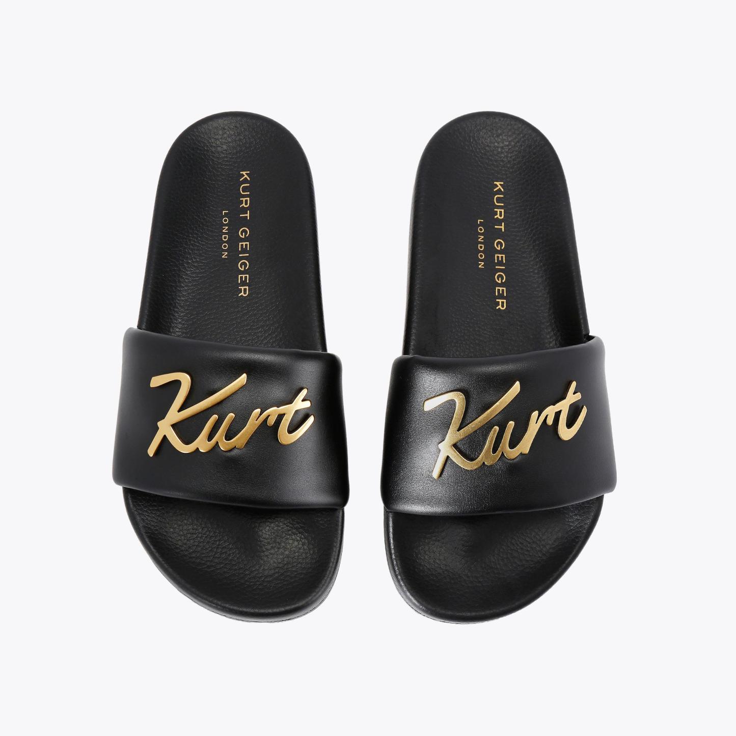 Kurt Geiger London Meena Kurt Slide - Black - view 3