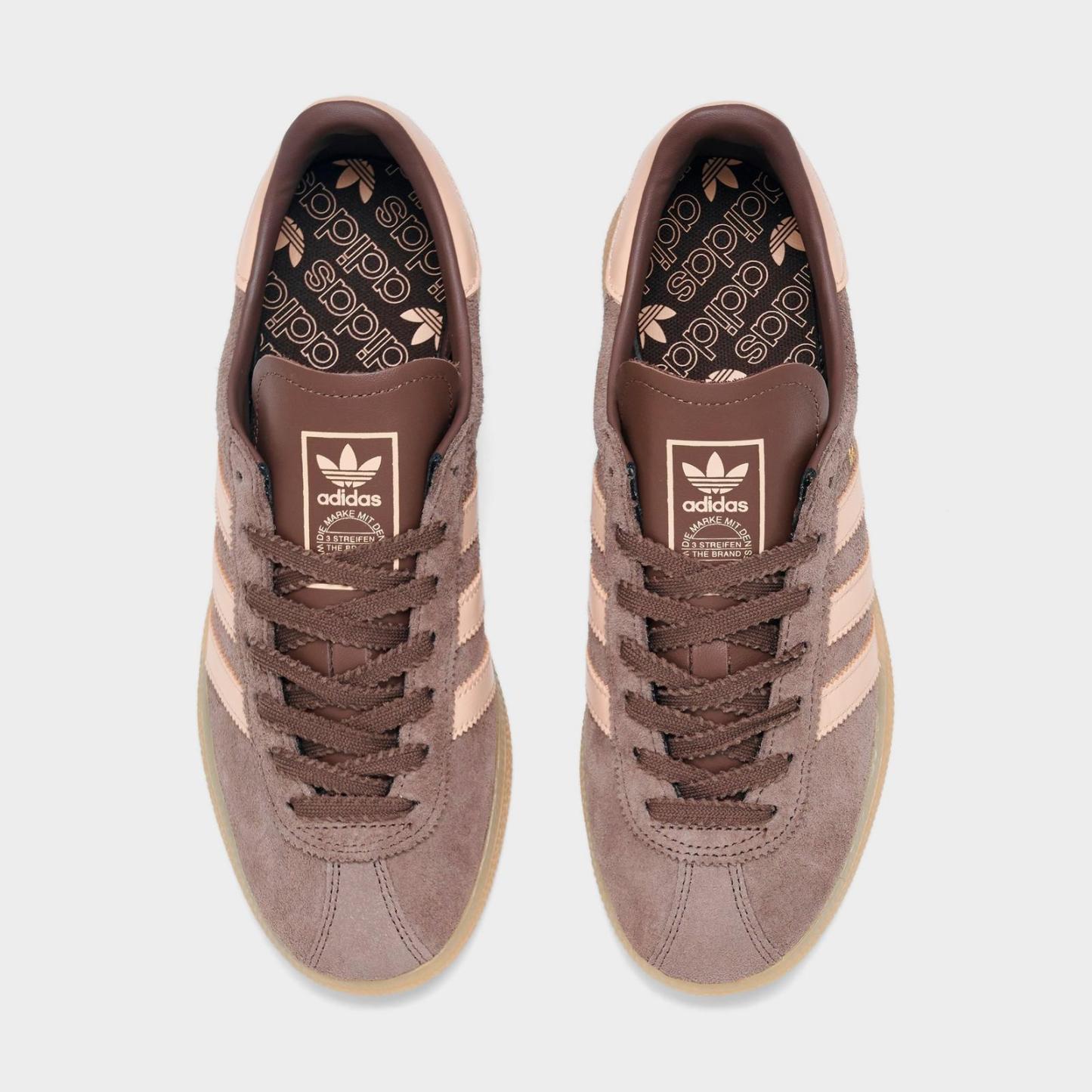 Women's adidas Originals München Casual Shoes - Earth Strata/Halo Blush/Gum - view 5