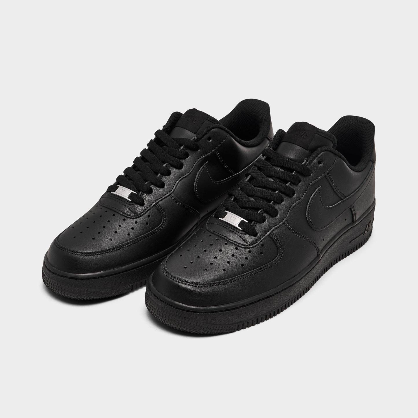 Men's Nithtke Air Force 1 '07 Casual Shoes - Part 2 - Black/Black - Both shoes facing left