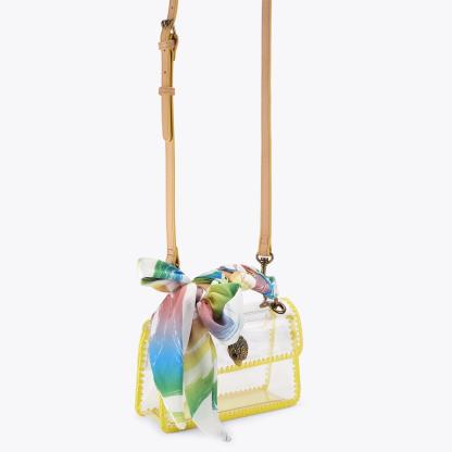 Kurt Geiger London Kurt's Cabana Mini Vinyl Kensington Bag - Yellow - view 3
