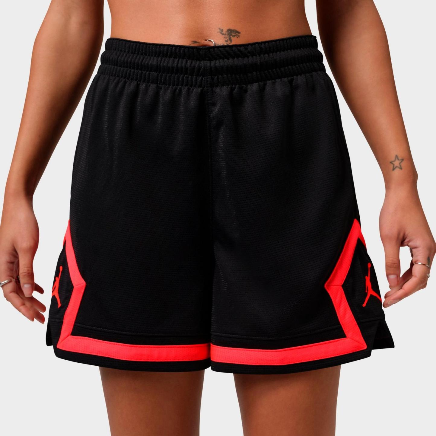Women's Jordan Sport 4" Diamond Basketball Shorts - Black/Infrared 23 - view 4