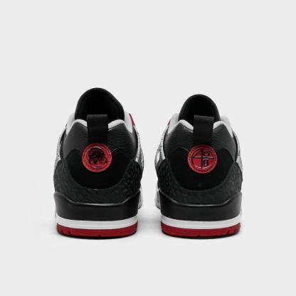 Men's Jordan Spizike Low Casual Shoes - Black/Wolf Grey/White/Gym Red - view 4