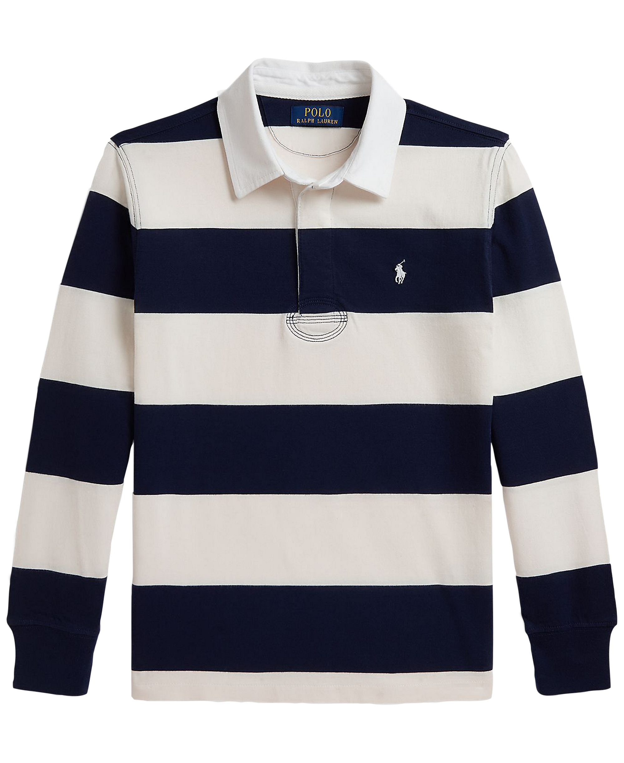 Polo Ralph Lauren Boys' 8-20 Iconic Long-Sleeve Rugby Shirt - Refined Navy/Nevis
