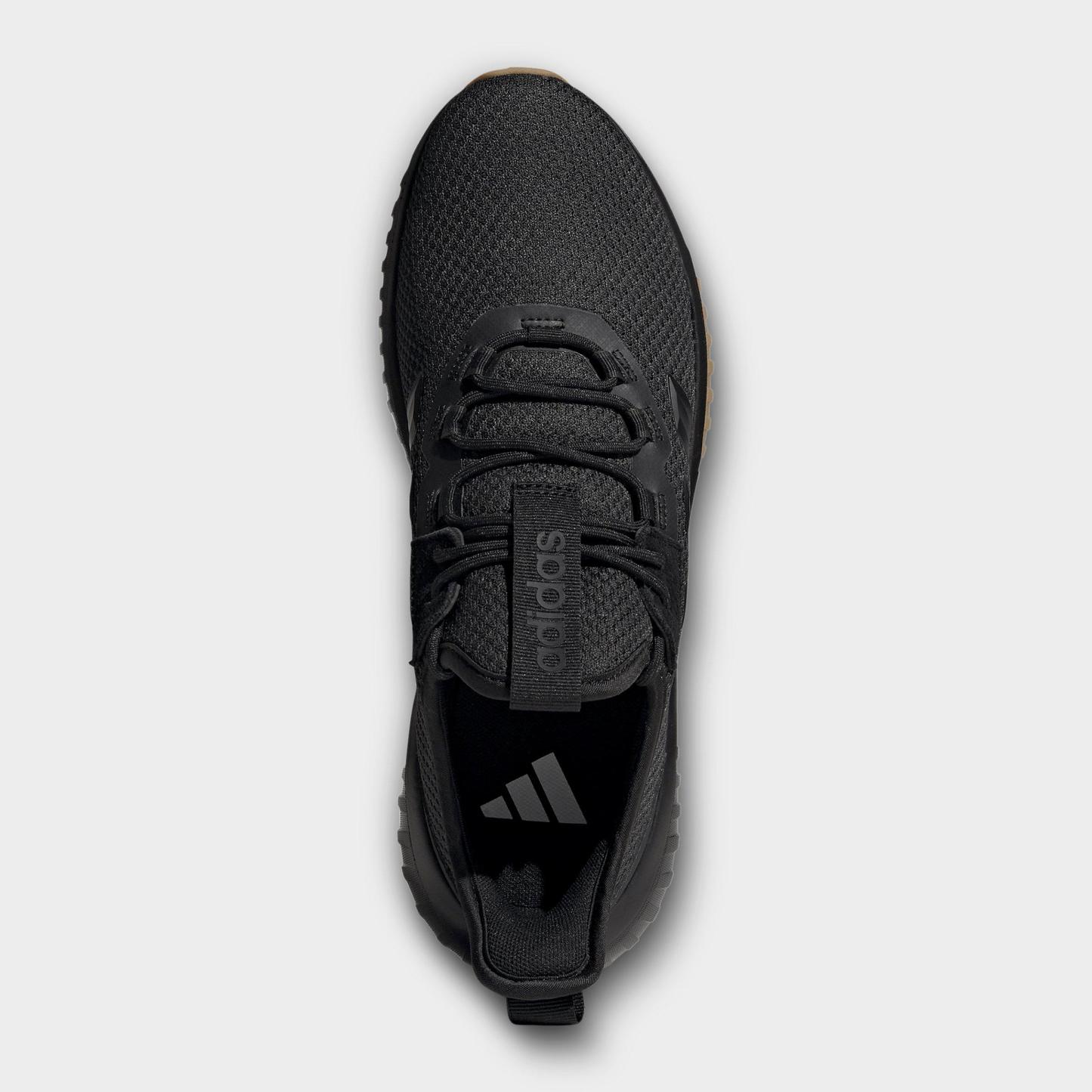 Men's adidas Kaptir 4.0 Casual Shoes - Core Black/Core Black/Gum - Top view
