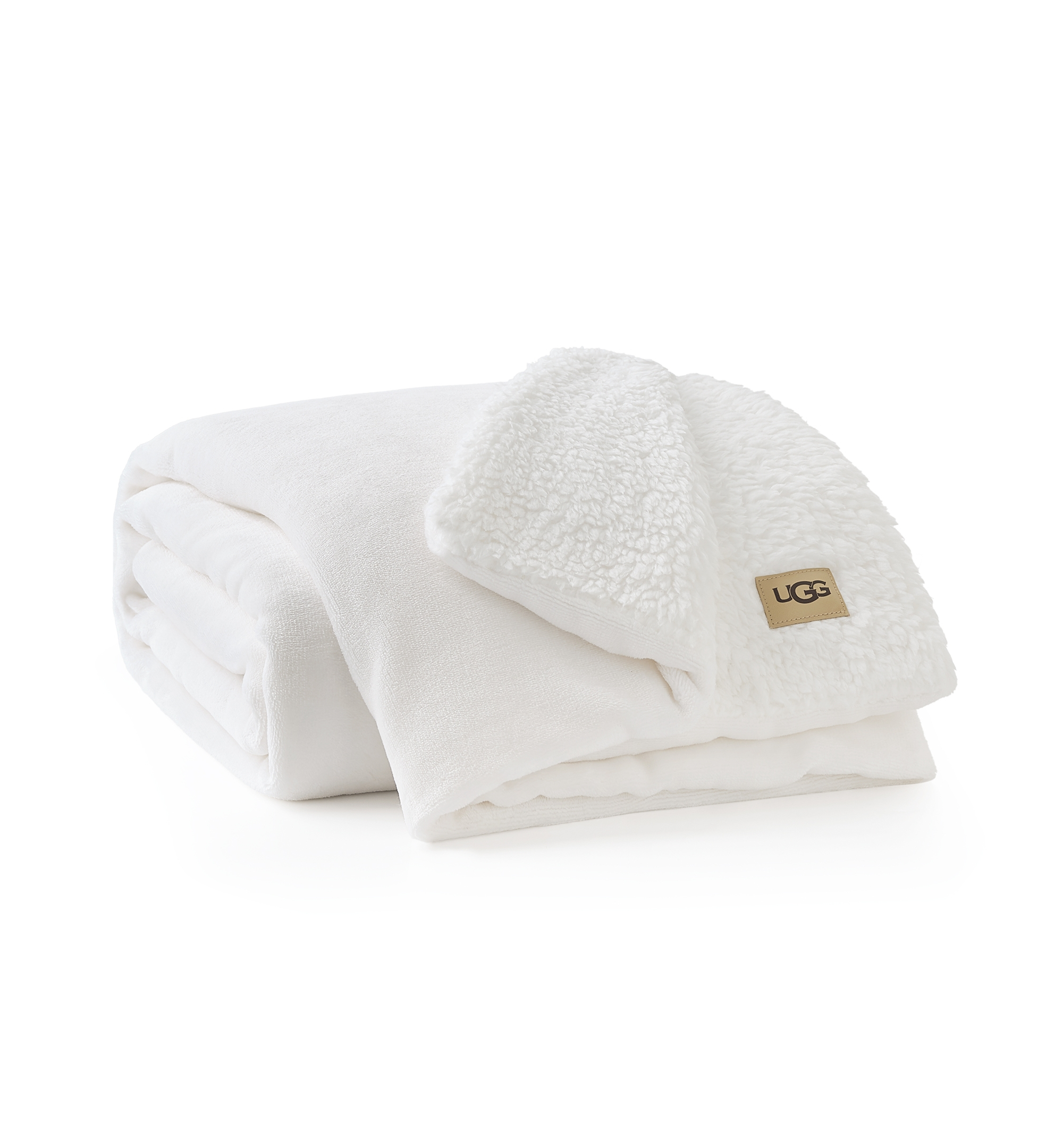 UGG® Avery Reversible Throw, 50" x 70" - Snow