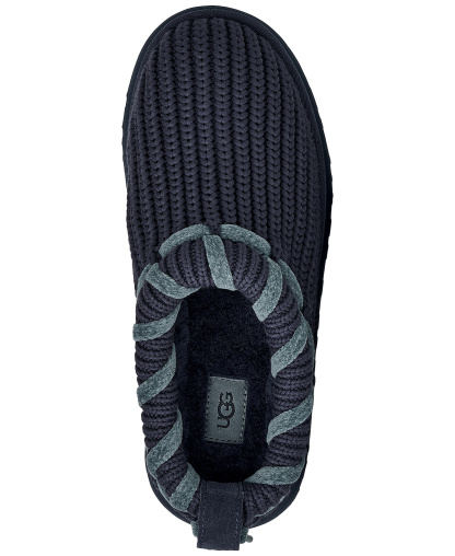 UGG® Women's Tazz Whipstitch Knit Slip-On Slippers - Dark Indigo