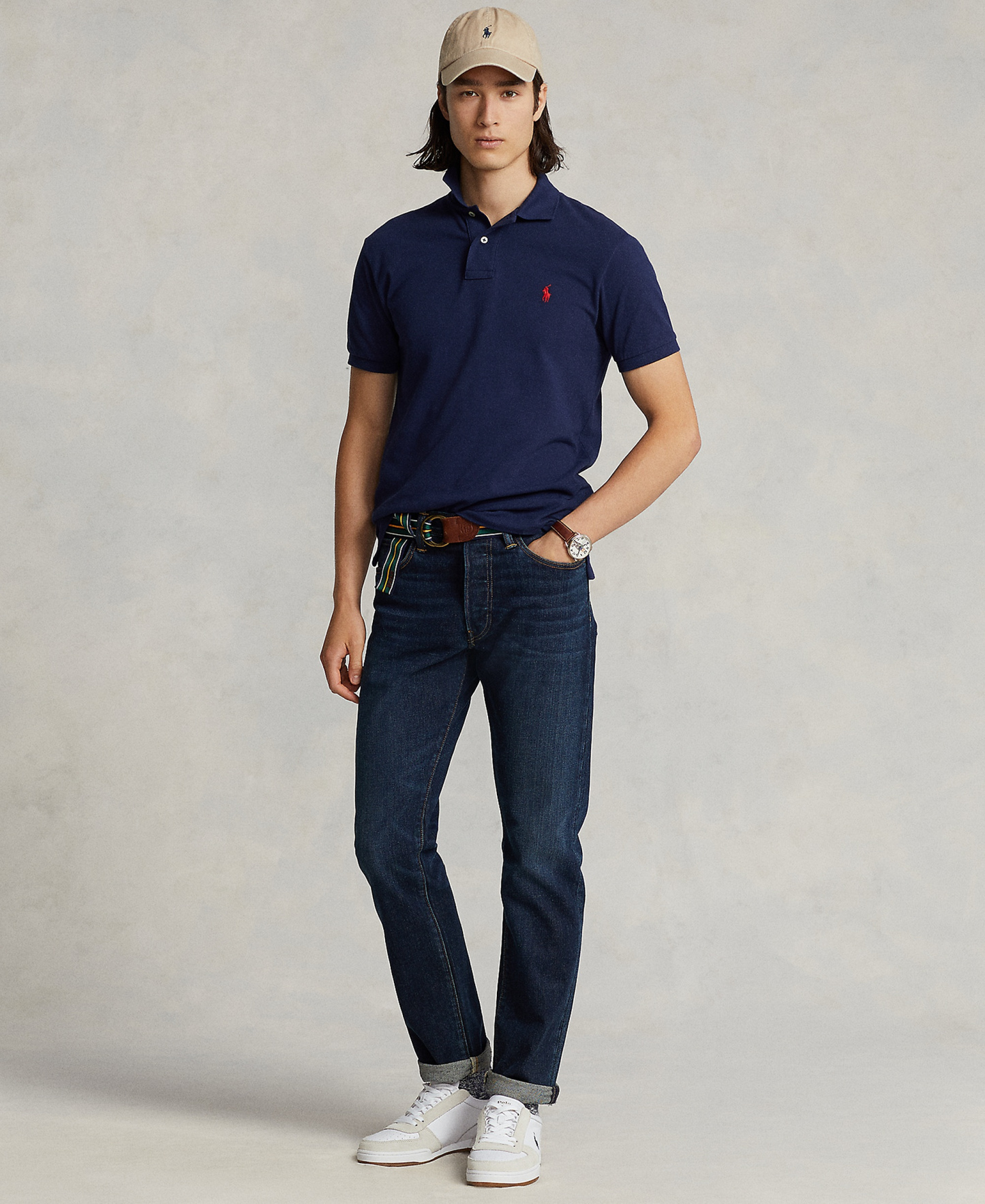 Polo Ralph Lauren Men's Classic-Fit Mesh Polo Shirt - Newport Navy