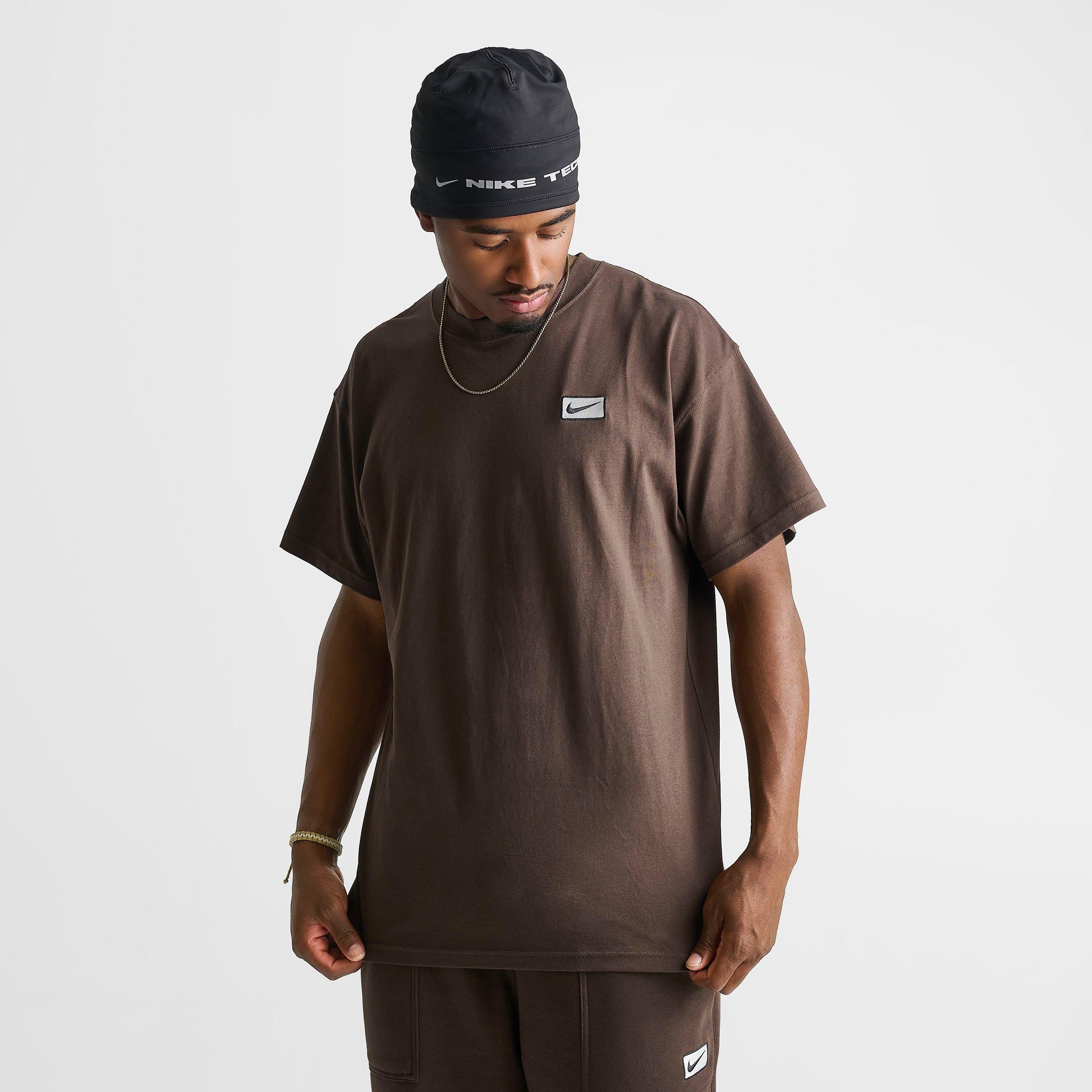 Men's Nithtke Sportswear Swoosh Box T-Shirt - Baroque Brown/Sail