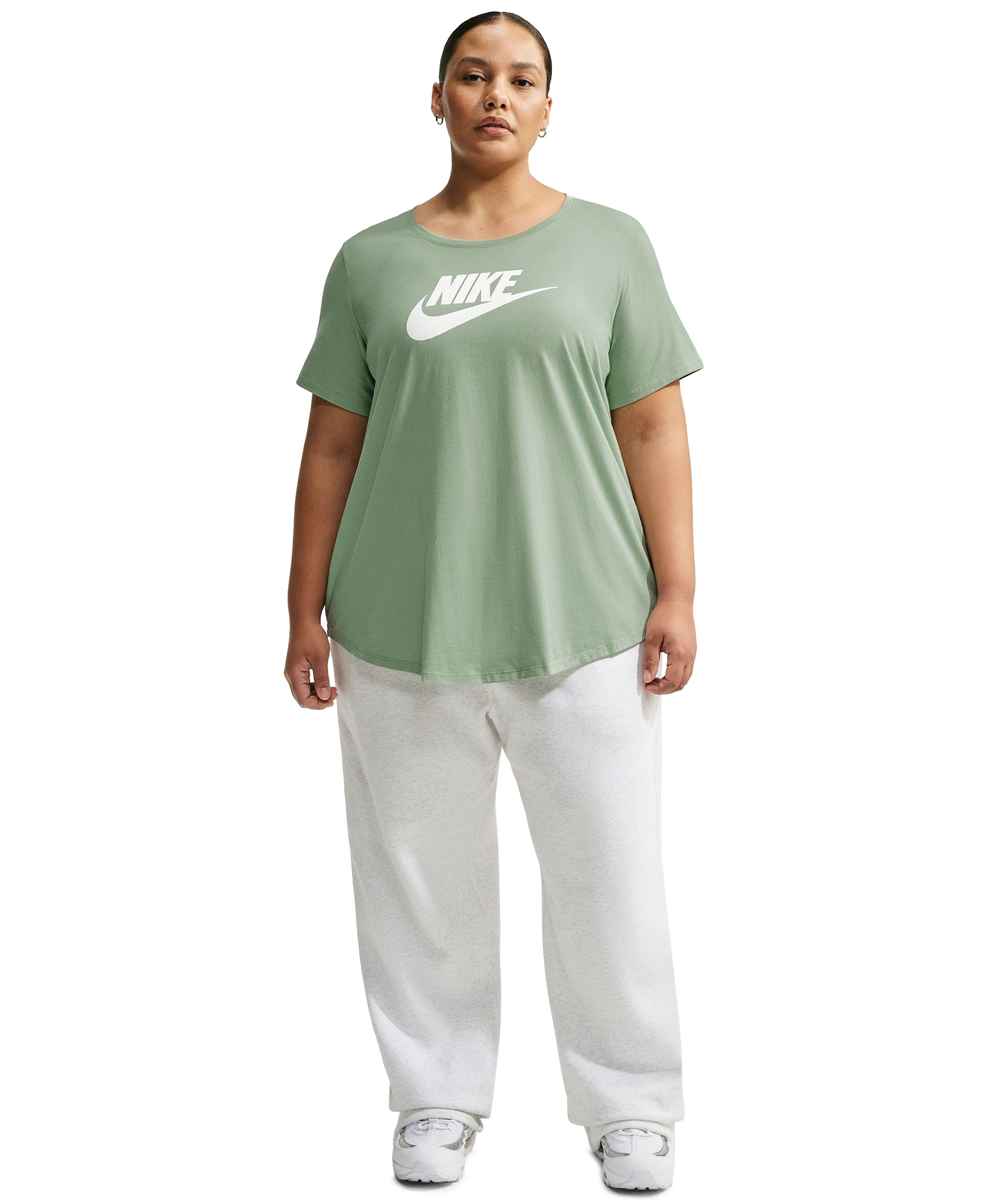 Nike Women's Sportswear Essentials Logo T-Shirt - Steam/white