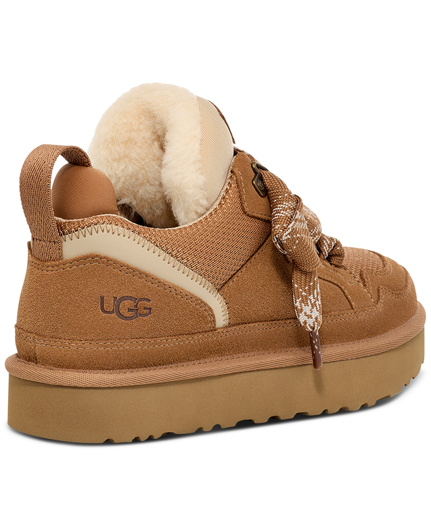 UGG® Women's Lowmel Lace-Up Sneaker Booties - Chestnut