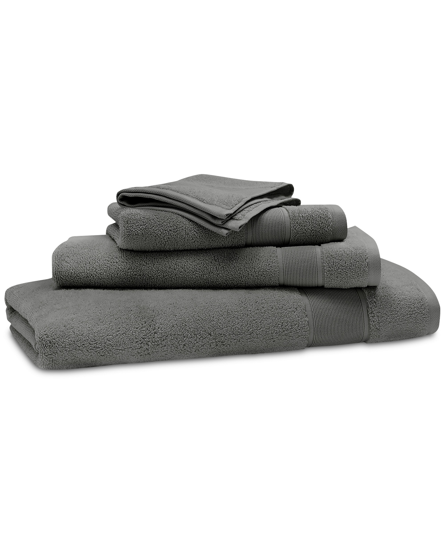 Lauren Ralph Lauren Sanders Solid Antimicrobial Cotton Bath Towel, 30" x 56" - True Charcoal
