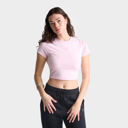 Women's Nithtke Sportswear Chill Knit Cropped T-Shirt - Pink Foam