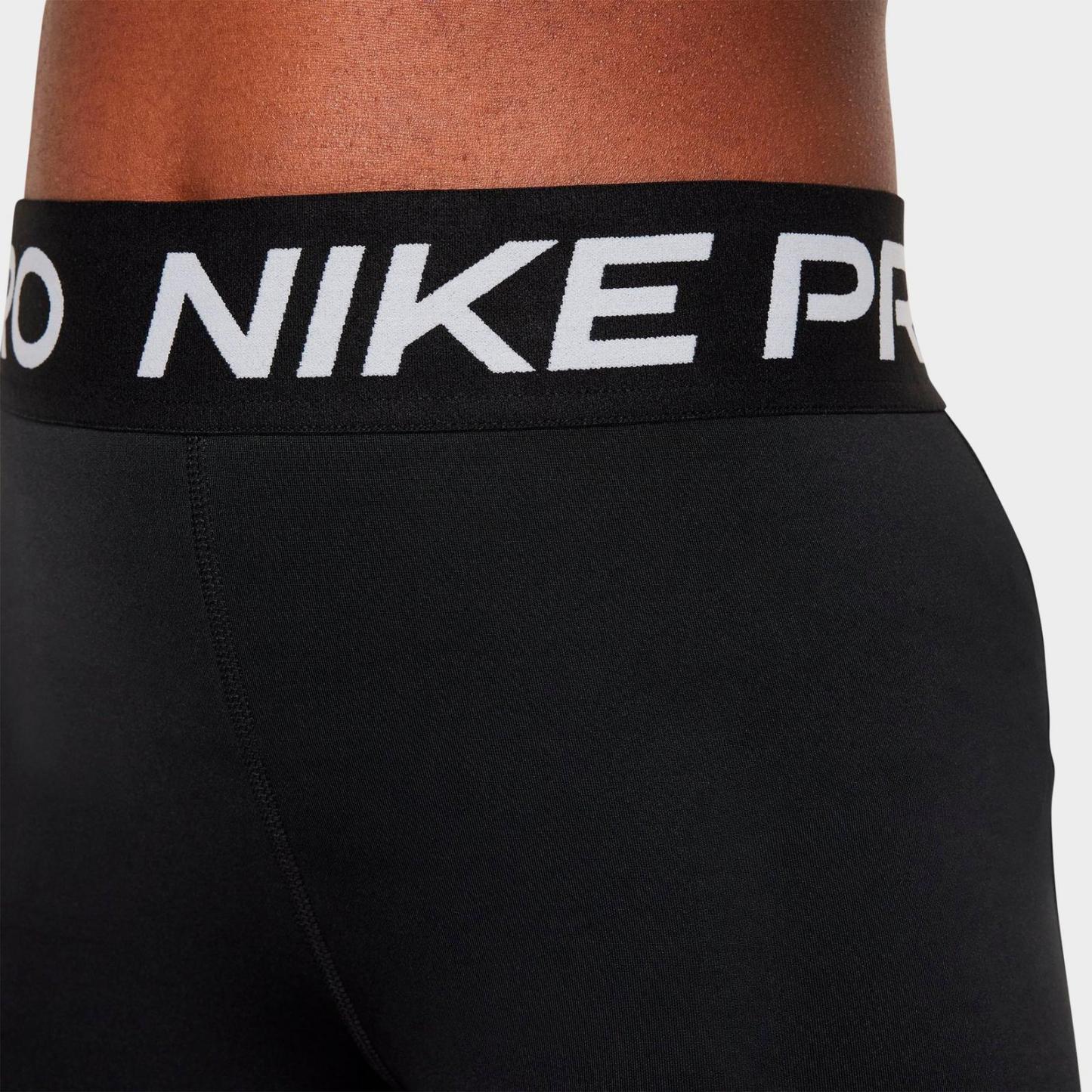 Girls' Big Kids' Nike Pro High-Waisted Bike Shorts - Black
