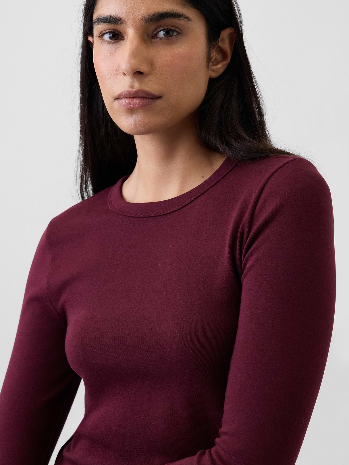 Modern Crewneck T-Shirt - Noir red