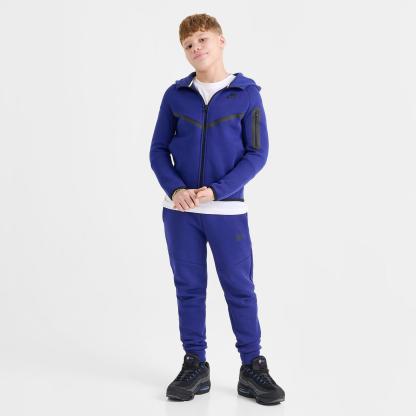 Boys' Big Kids' Nike Sportswear Tech Fleece Full-Zip Hoodie - Royal Blue