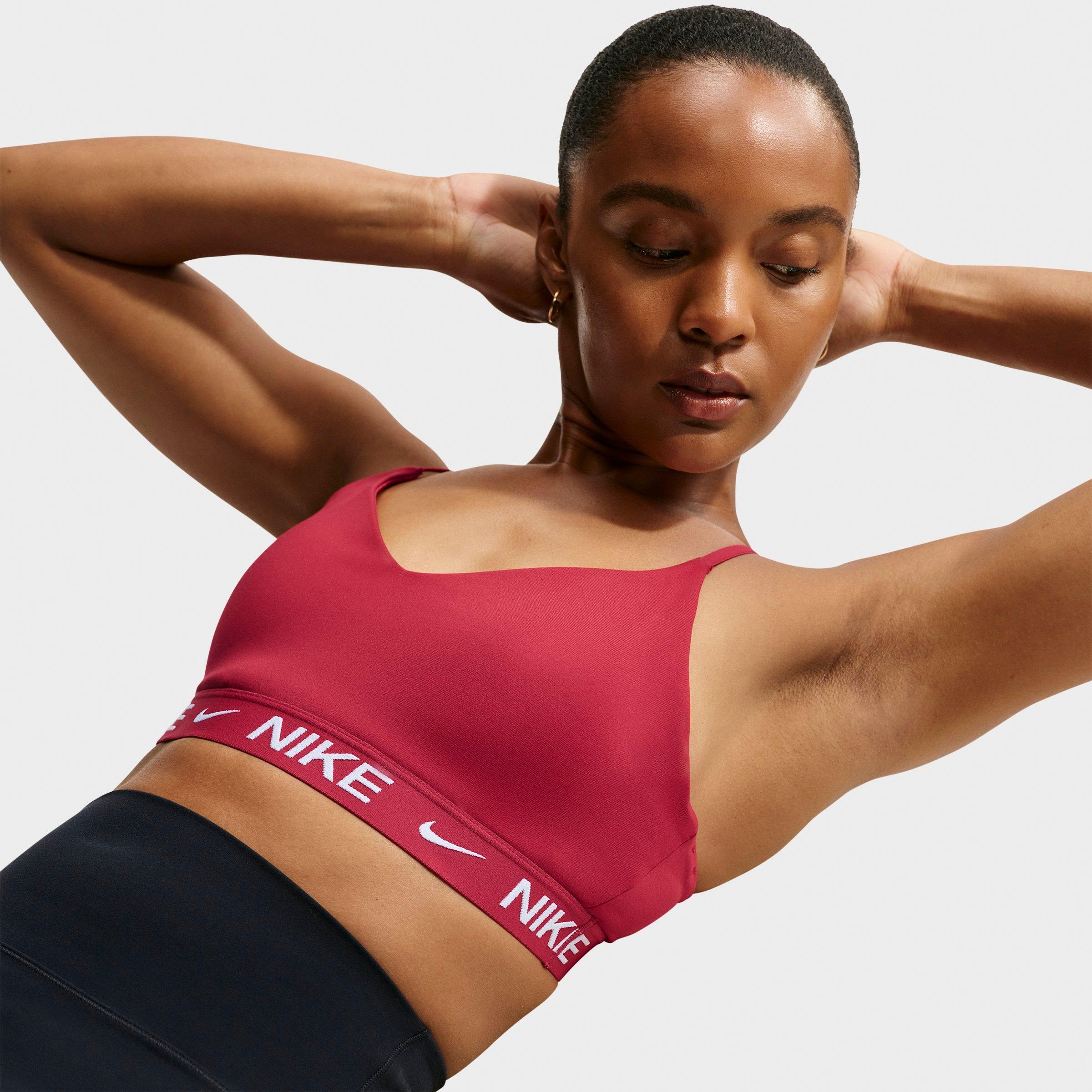 Women's Nithtke Dri-FIT Indy Light Support Padded Adjustable Sports Bra - Tough Red