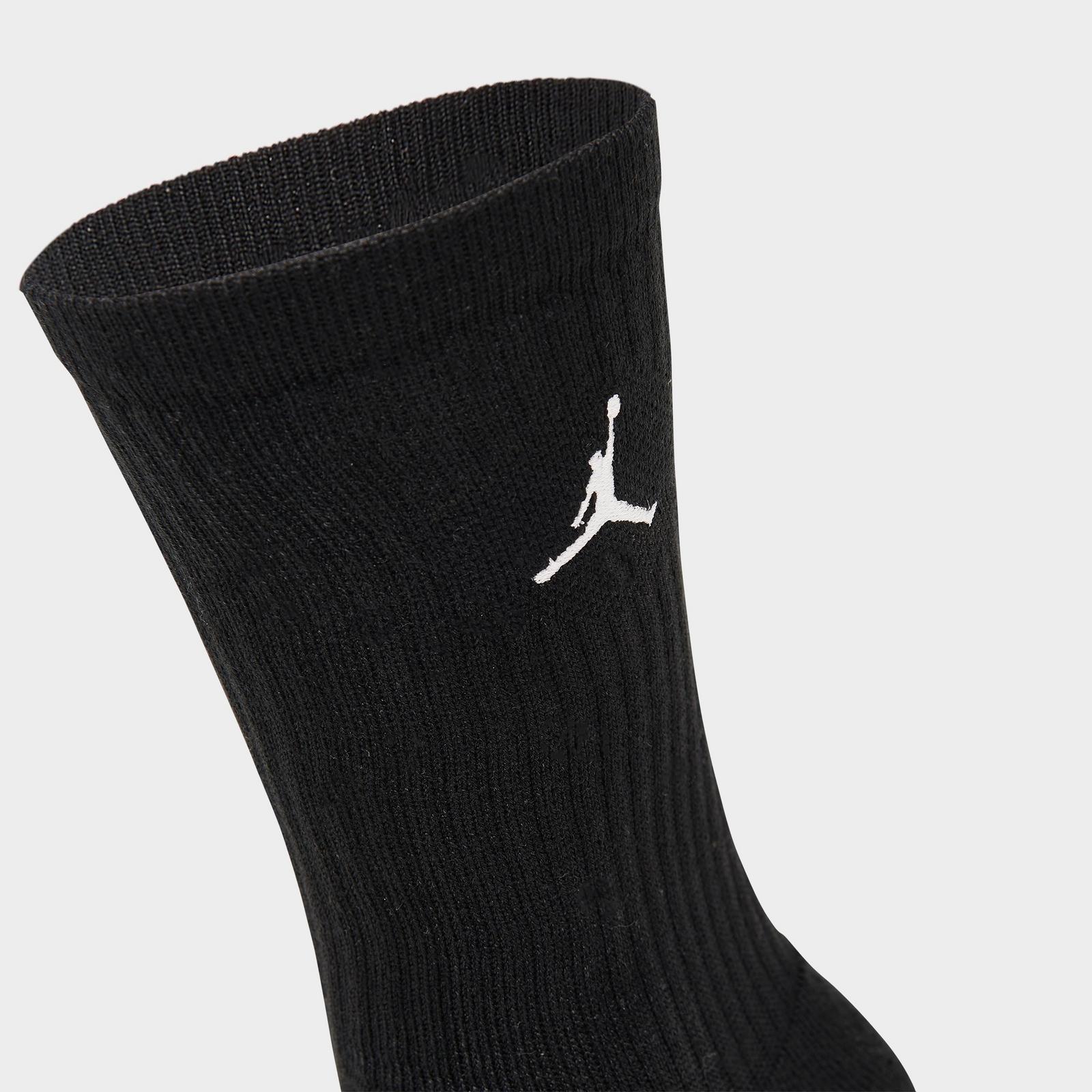 Men's Jordan Everyday Crew Socks (3-Pack) - Black - view 4