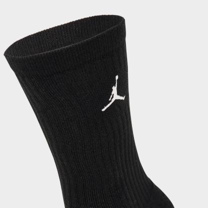 Men's Jordan Everyday Crew Socks (3-Pack) - Black - view 4