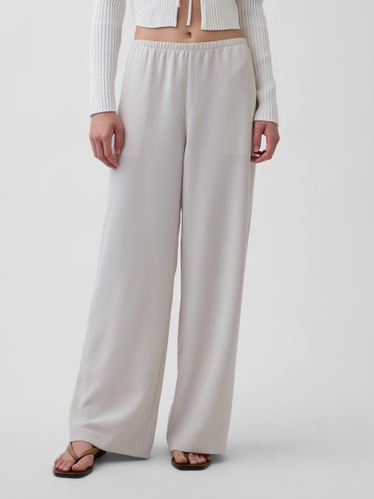 Easy Wide-Leg Pants - Slick rock grey