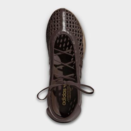 Women's adidas Originals Taekwondo Mei Ballet Casual Shoes - Brown/Brown/Gum - Detail shot