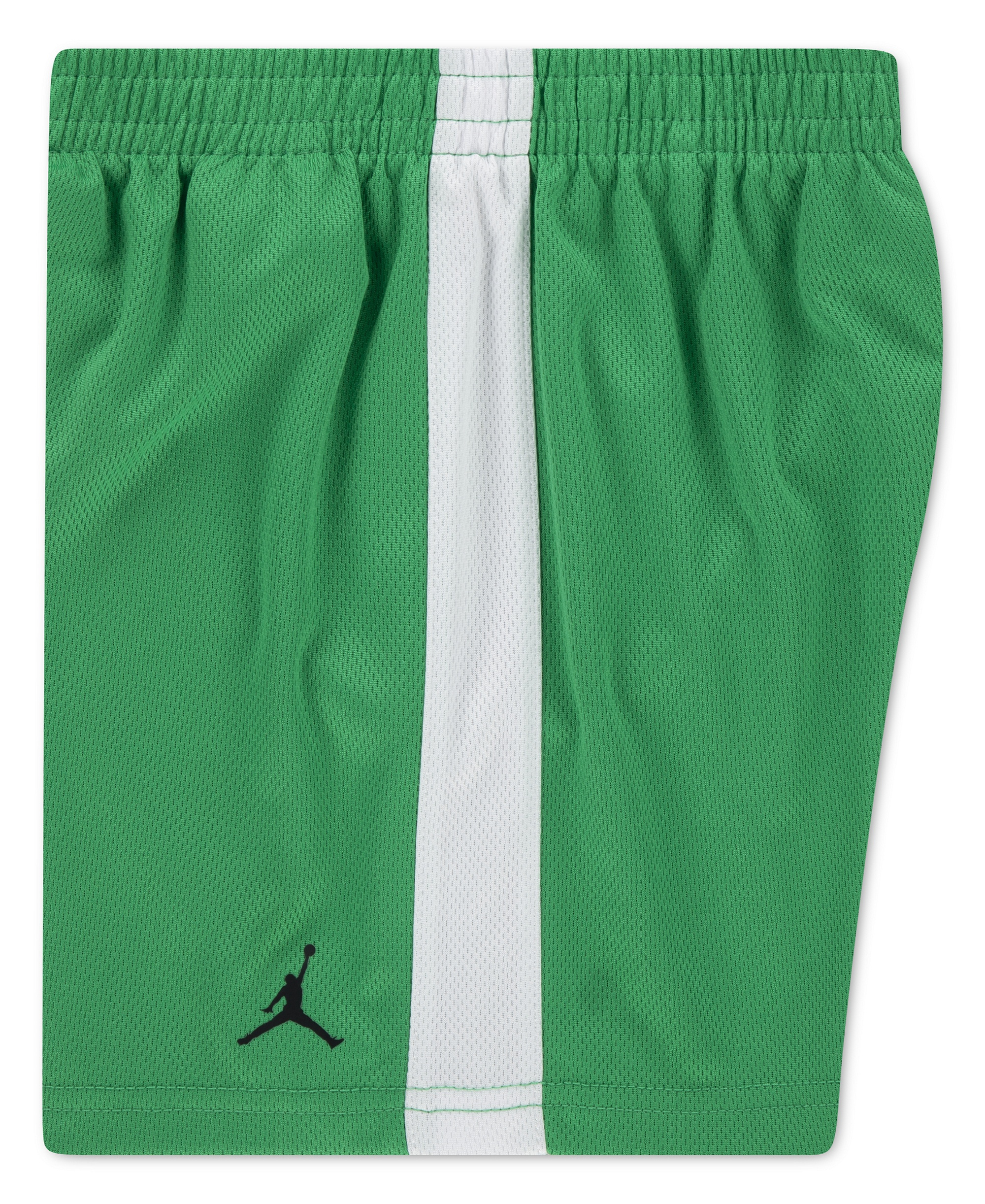 Jordan Boys' 2T-7 Airball Crewneck T-Shirt and Shorts, 2-Piece Set - Green/Black