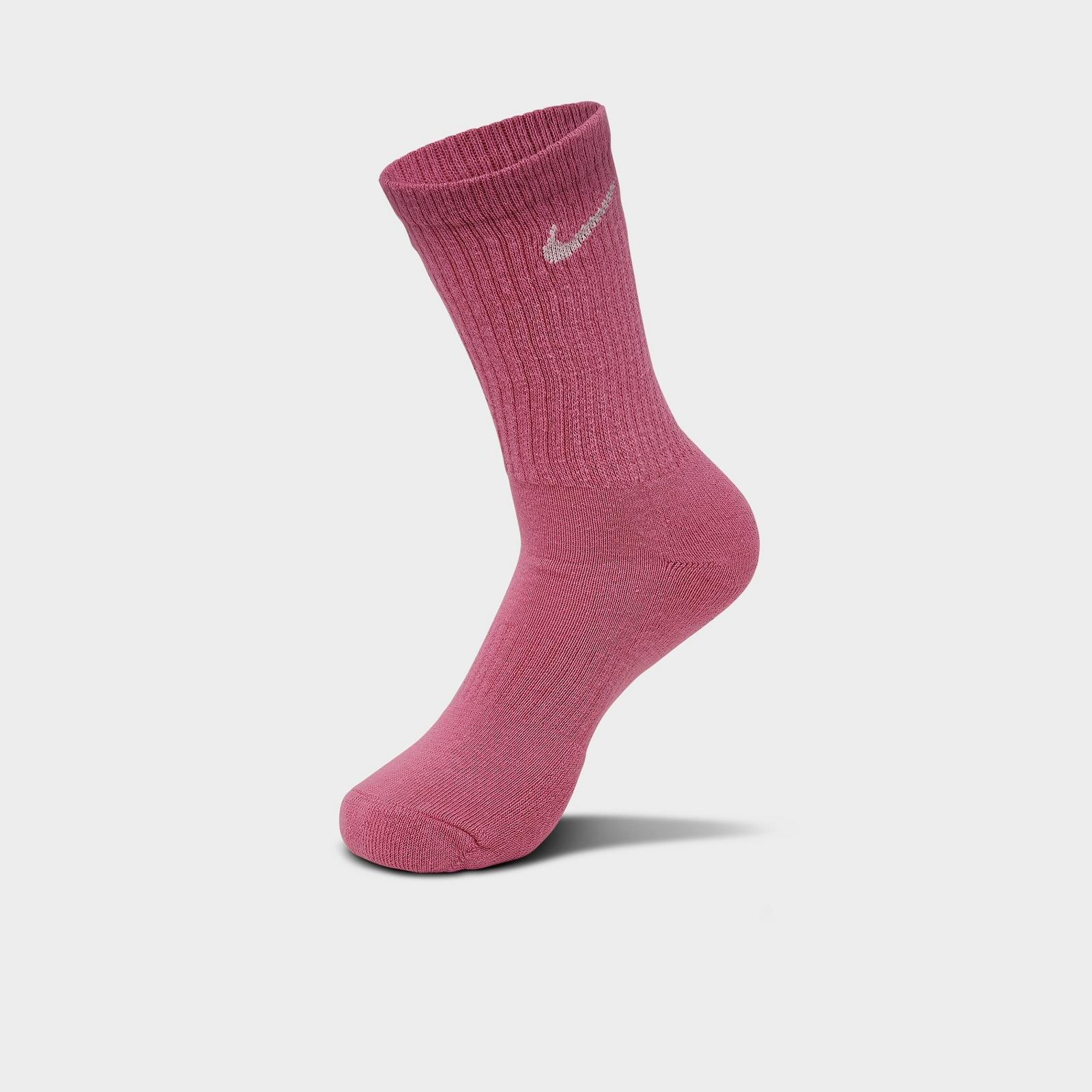 Nike Everyday Cushioned Training Crew Socks (3-Pack) - Playful Pink/Foam