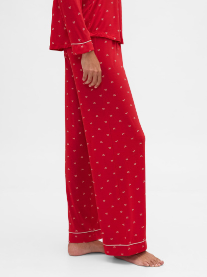 SoftMade Modal PJ Pants - Red bows