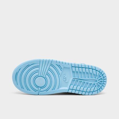 Kids' Toddler Air Jordan Retro 1 High OG Casual Shoes - Pale Ivory/Psychic Blue/Coconut Milk - view 6