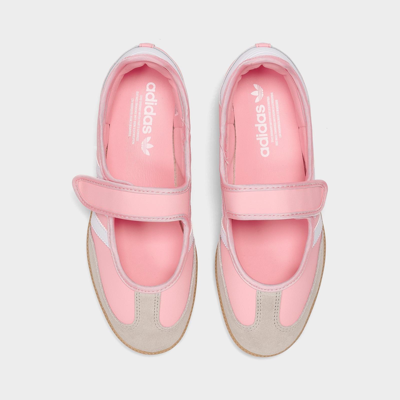 Girls' Big Kids' adidas Originals Samba Jane Casual Shoes - Light Pink/Cloud White/Gum - view 5