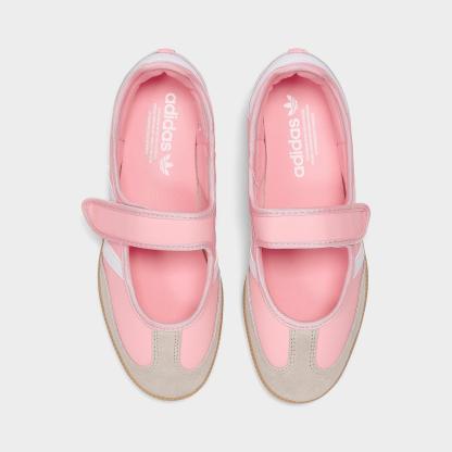 Girls' Big Kids' adidas Originals Samba Jane Casual Shoes - Light Pink/Cloud White/Gum - view 5