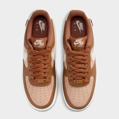 Women's Nithtke Air Force 1 '07 SE Casual Shoes - Light British Tan/Hemp/Metallic Gold/Sail - Top view