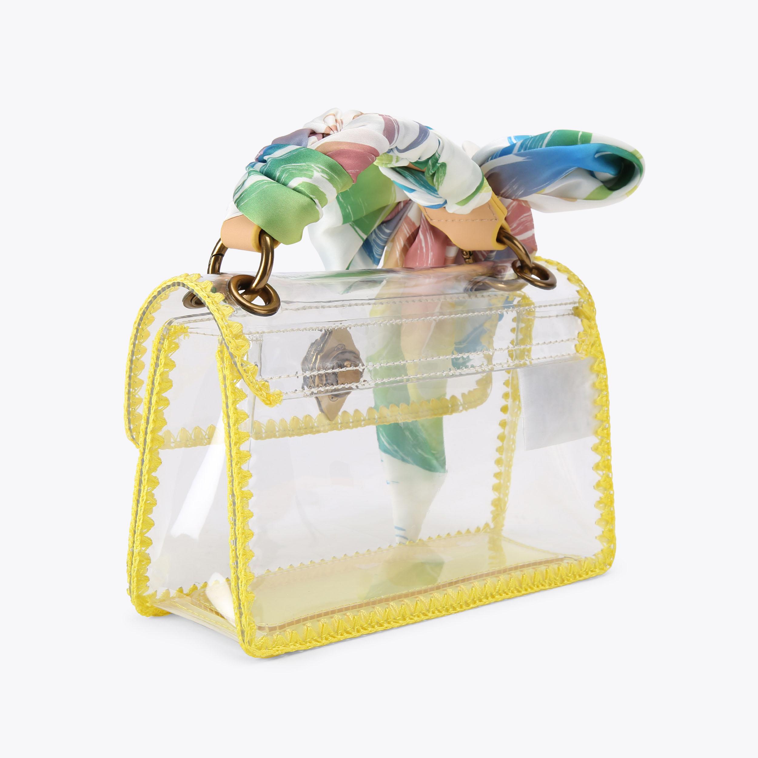 Kurt Geiger London Kurt's Cabana Mini Vinyl Kensington Bag - Yellow - view 4