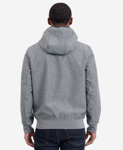 Tommy Hilfiger Men's Hooded Softshell Jacket - Heather Gray