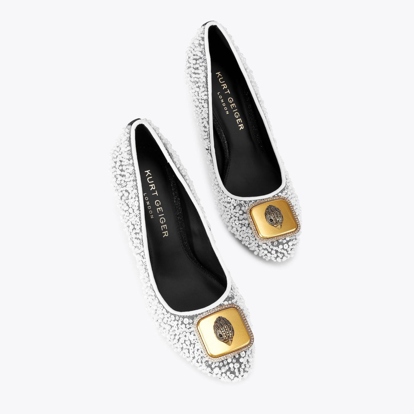 Kurt Geiger London Pimlico Court Heel - White - view 3