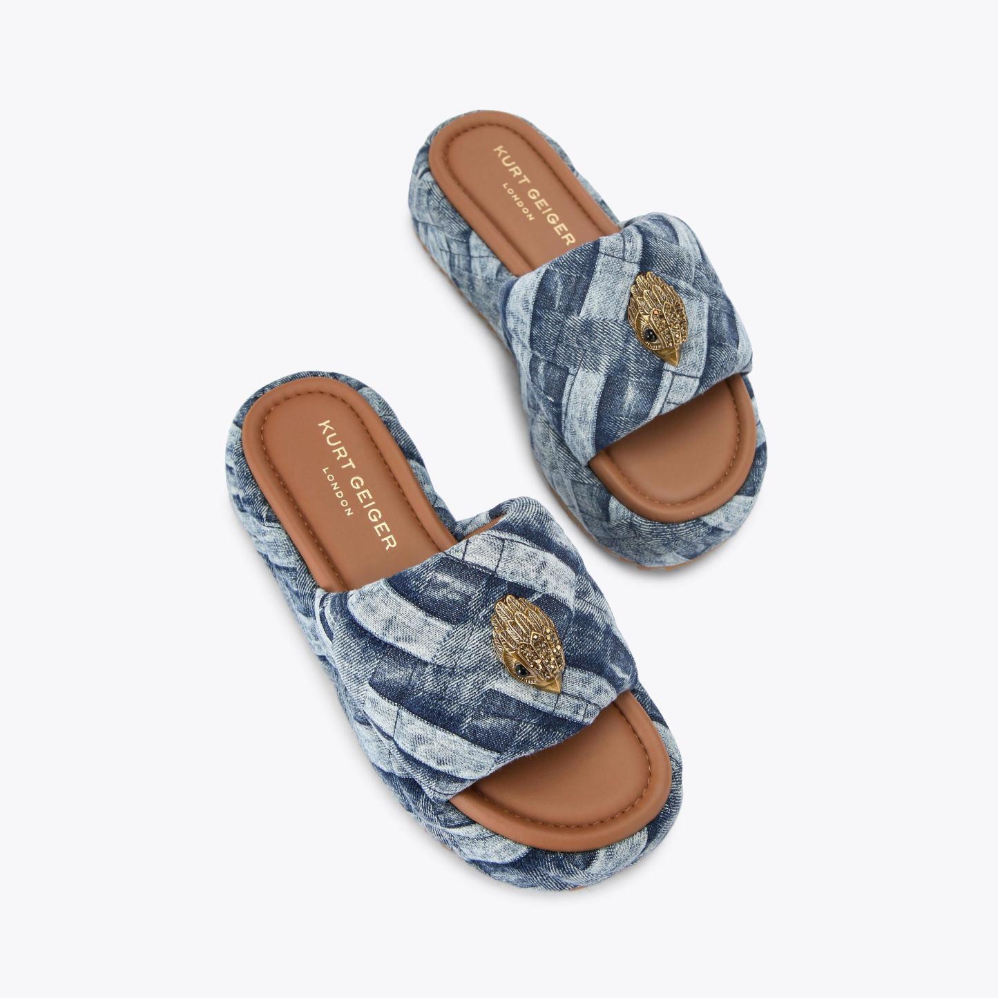 Kurt Geiger London Kensington Puff Sandal - Blue - view 3