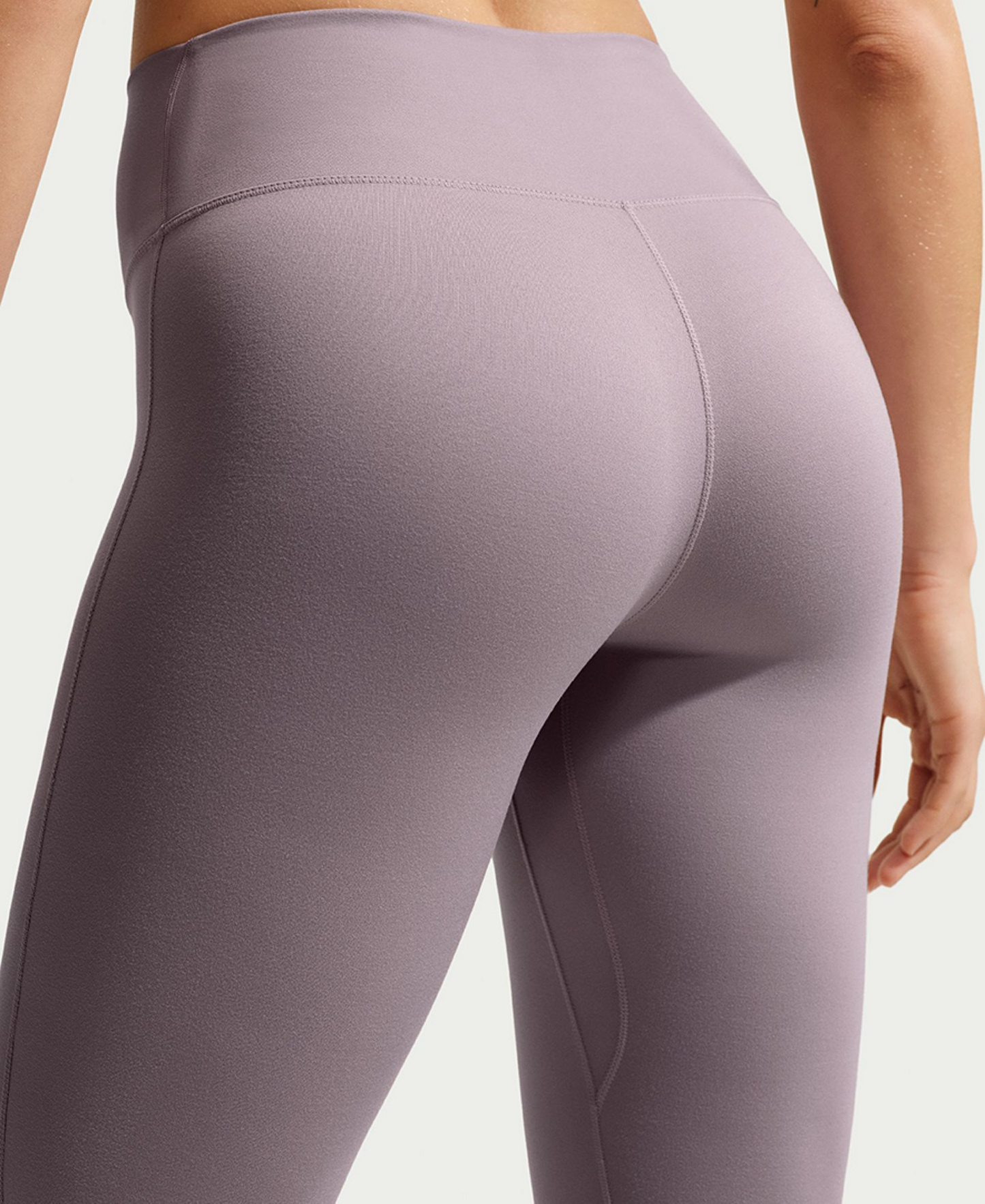Nike Women's Seamless Front High-Waisted Leggings - Light Violet Ore/White