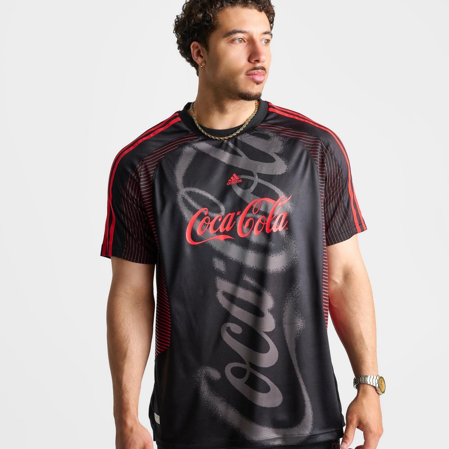 Men's adidas x Coca-Cola Teamgeist Soccer Jersey - Black - view 5