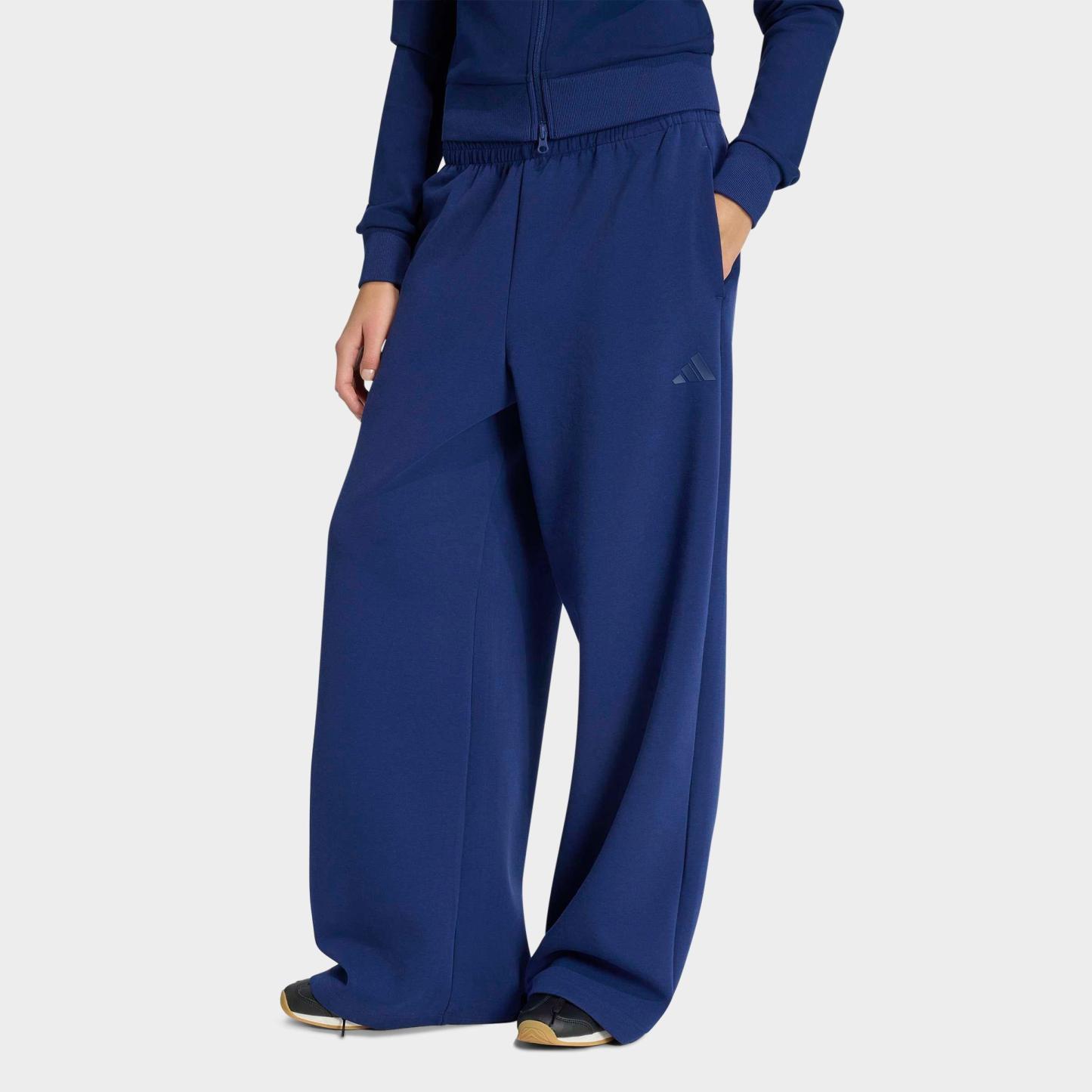Women's adidas Sportswear Soft Lux Straight Leg Pants - Dark Blue