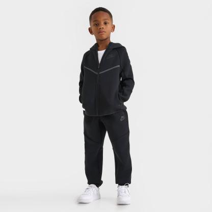 Little Kids' Nithtke Tech Fleece Full-Zip Set - Black