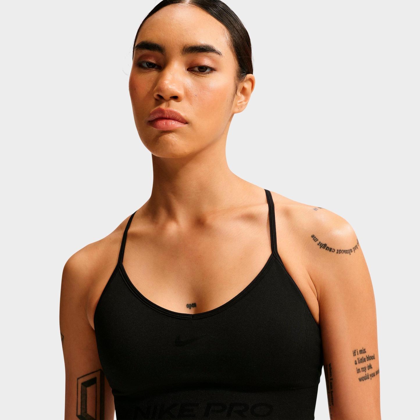 Women's Nithtke Pro Seamless Light-Support Padded Sports Bra - Black