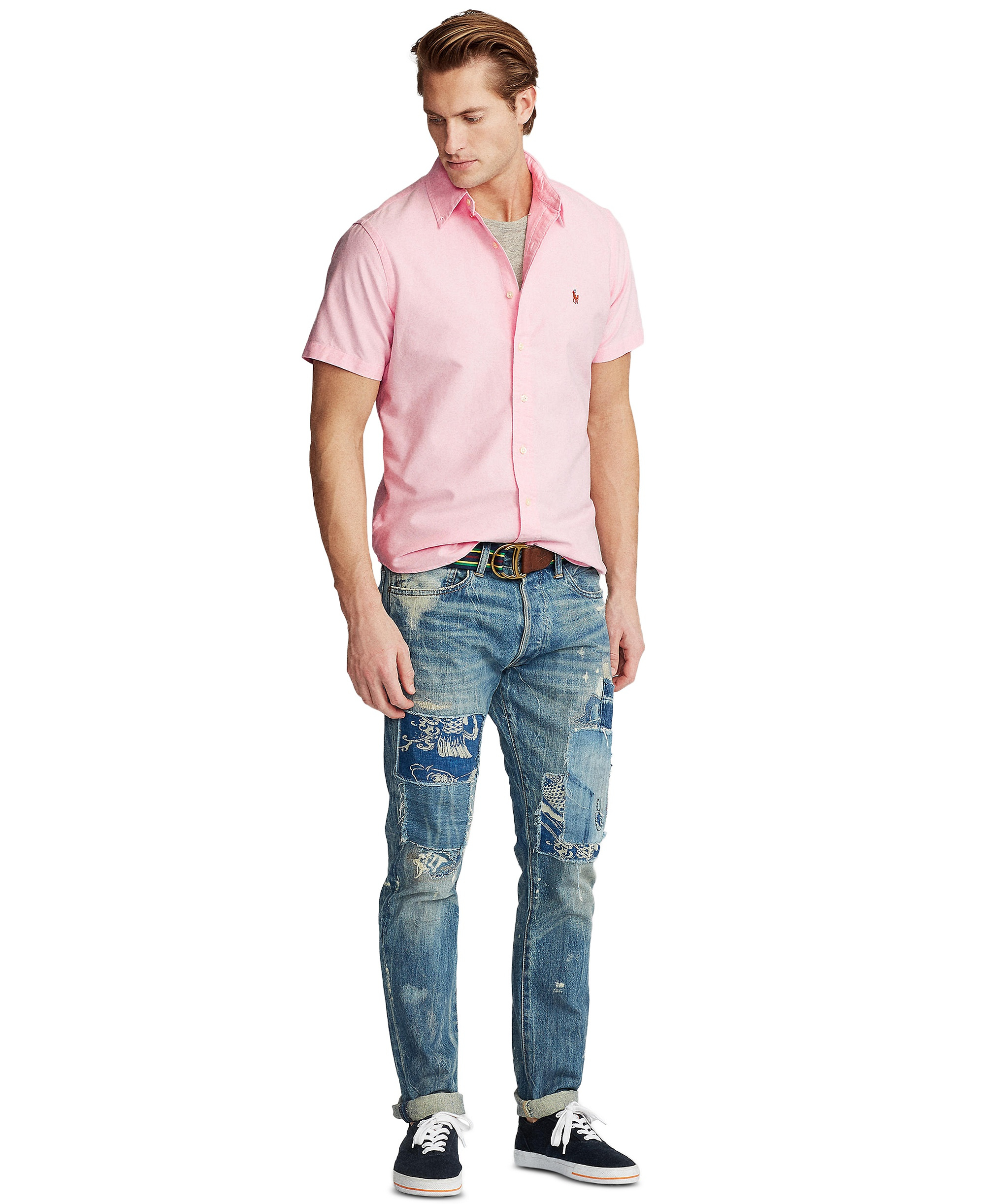 Polo Ralph Lauren Men's Classic-Fit Oxford Shirt - Pink