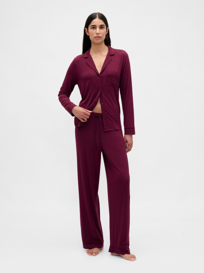 SoftMade Modal PJ Top - Tuscan red