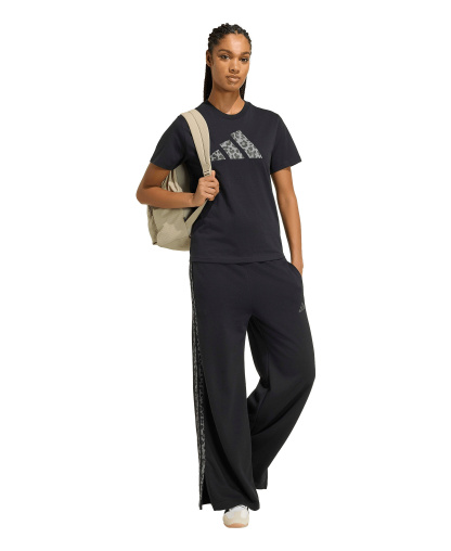 adidas Women's Cotton Animal Graphic T-Shirt - Black