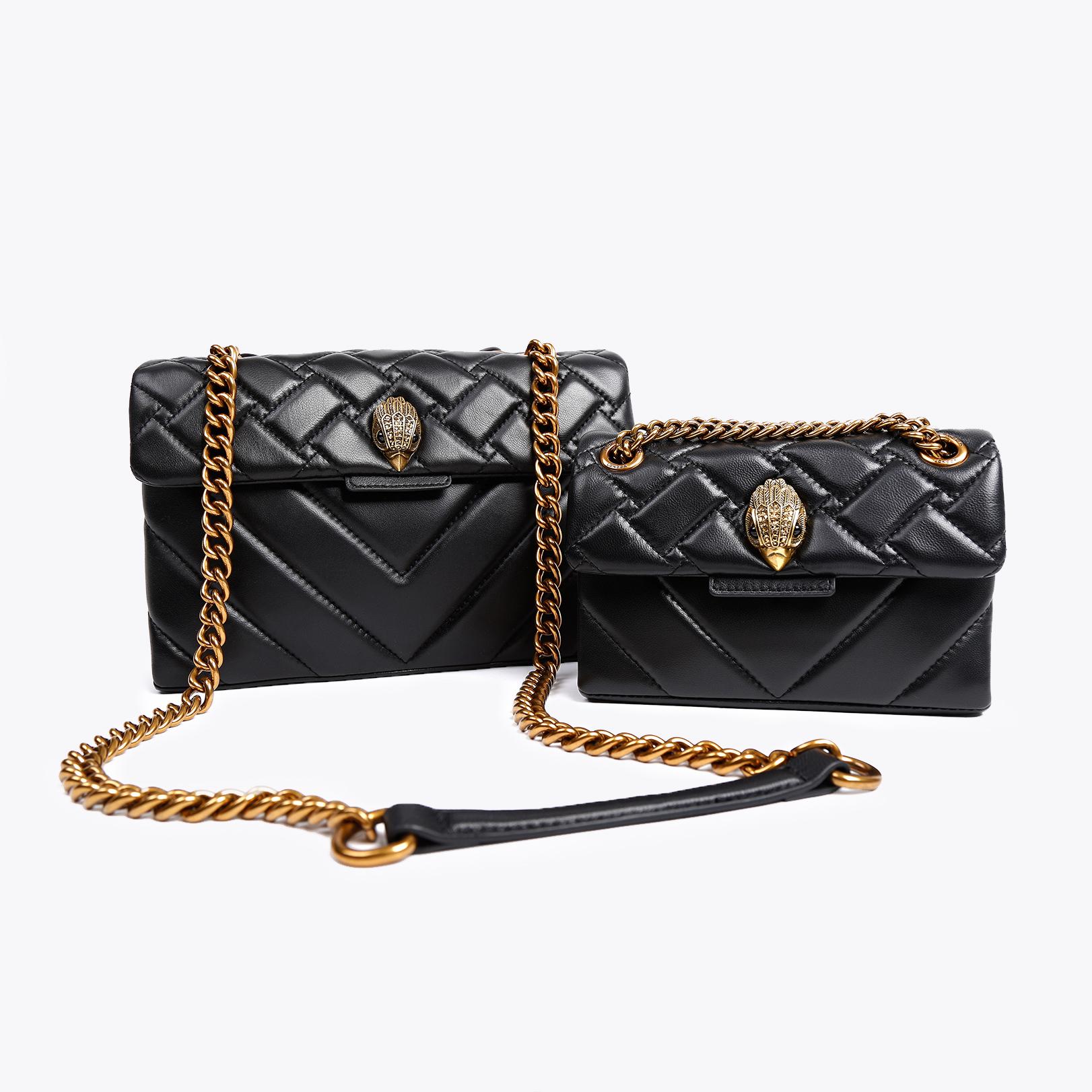 Kurt Geiger London Mini Leather Kensington Bag - Black - view 7