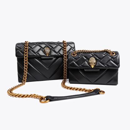 Kurt Geiger London Mini Leather Kensington Bag - Black - view 7