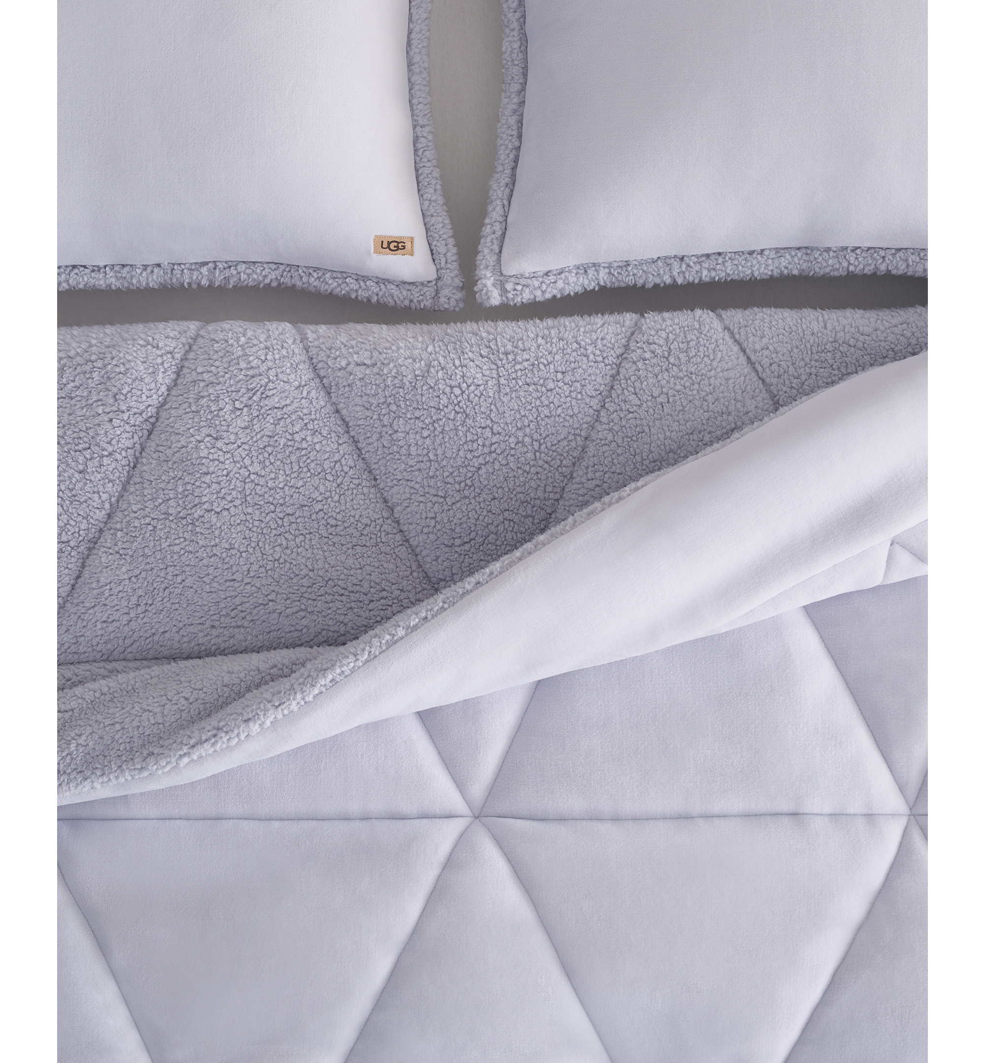 UGG® Avery Plush Reversible Comforter Sets - Lilac Hint