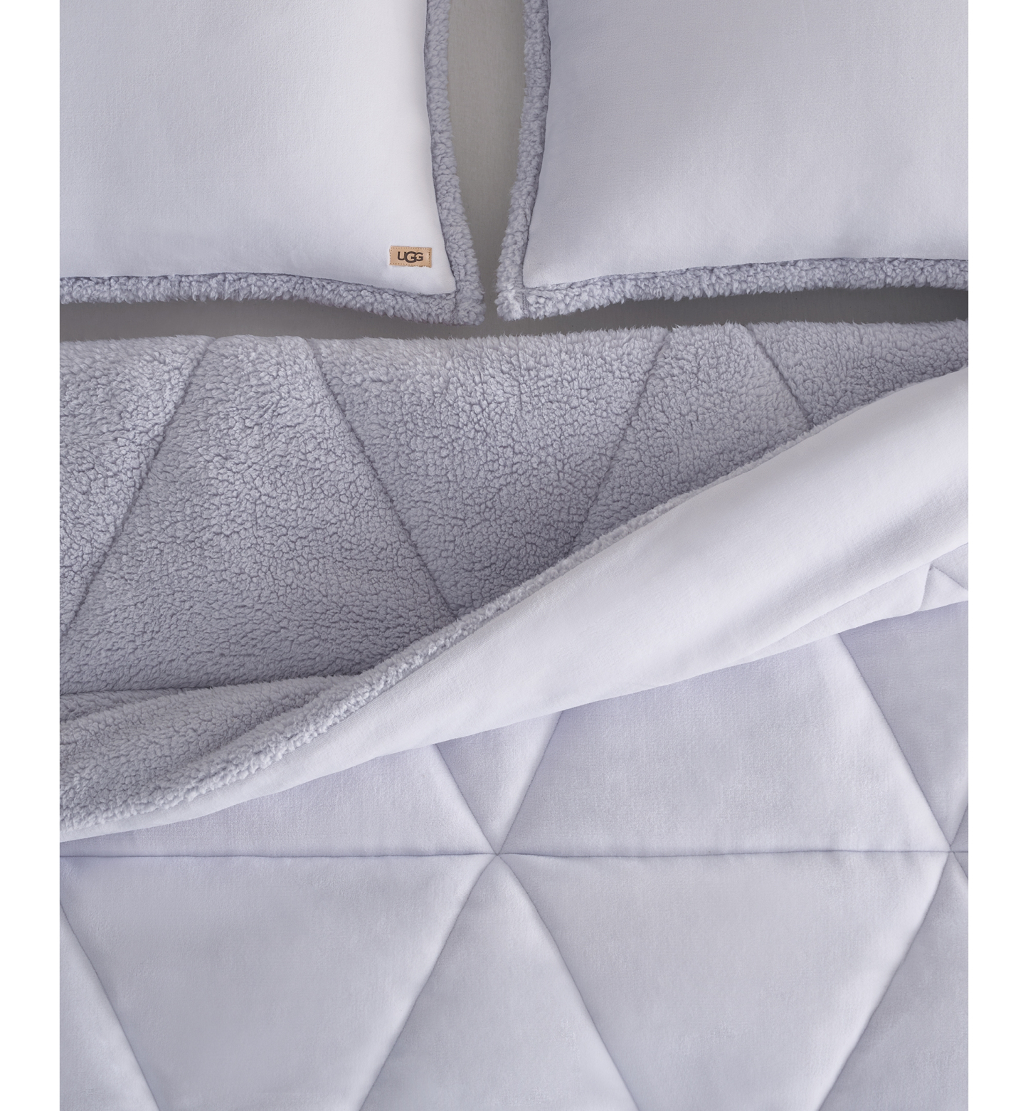 UGG® Avery Plush Reversible Comforter Sets - Lilac Hint