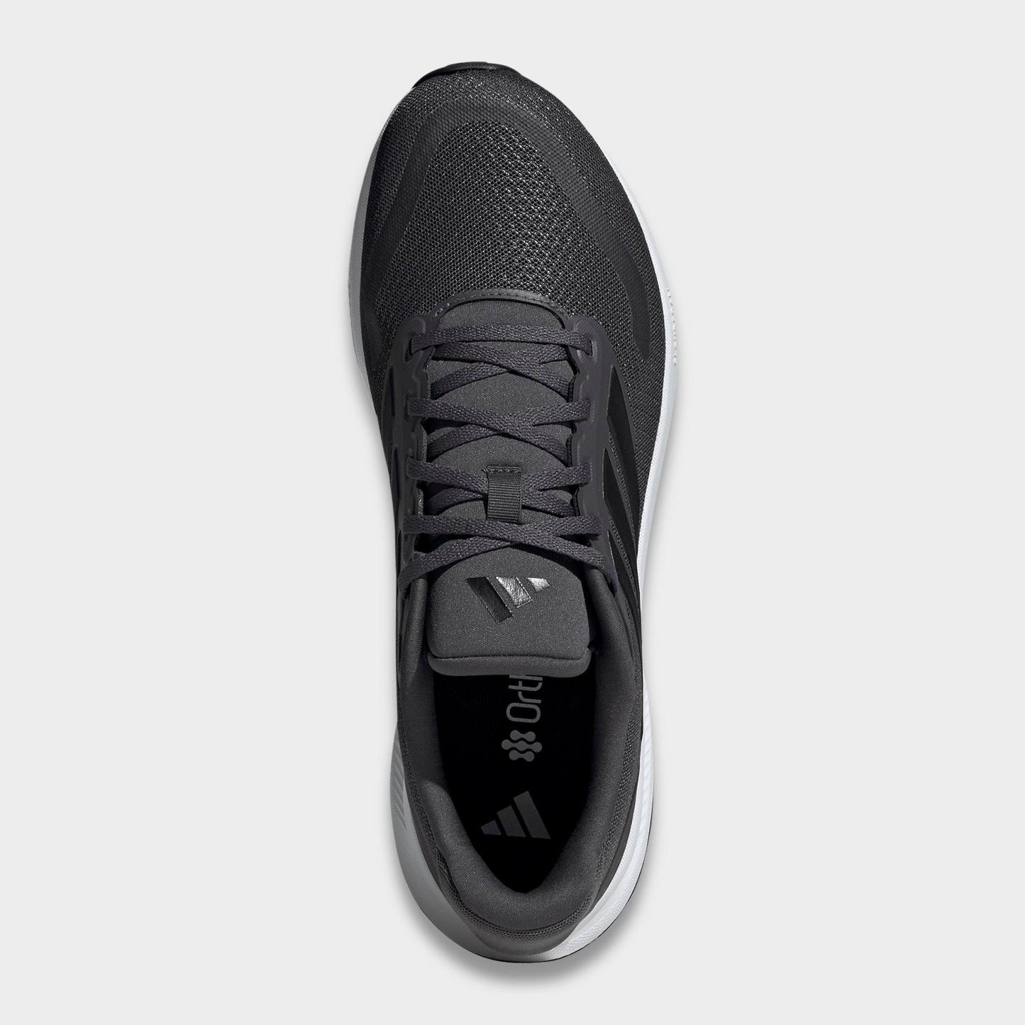 Men's adidas Runfalcon 5 Running Shoes - Grey/Core Black/Cloud White - Top view